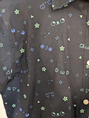 Kao Emoji's Men's Navy Casual Button-Down Shirt